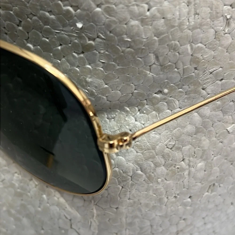 B & L Ray Ban Vintage 12K Gold Filled Aviator Glass Lens Sunglasses - RARE